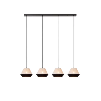 Pendul Lucide KALA metal, textil, negru, bej, E14, 10W - 06424/04/73