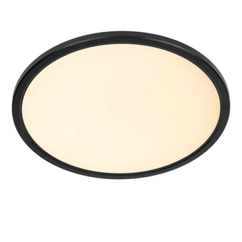 Plafoniera Lucide CASTOR plastic, negru, opal, LED, 20W, 2000lm, 2700K-6500K - 07120/22/30
