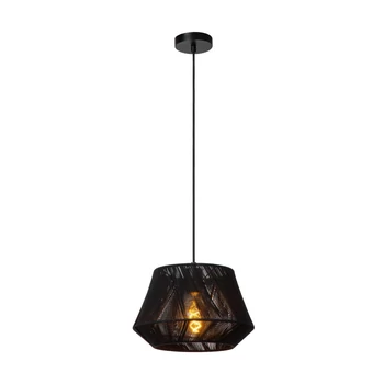 Pendul Lucide JESSICA metal,bumbac,negru,E27 - 10421/30/30