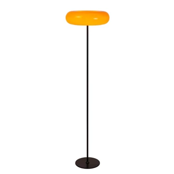 Lampadar Lucide SENTINO metal,sticla,negru,portocaliu,G9 - 10725/01/53