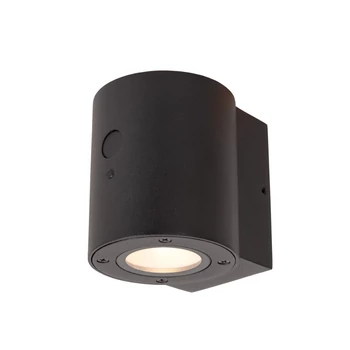 Aplica de perete exterioara cu senzor crepuscular si miscare Lucide PERTH metal, negru, LED, 1W, 100lm, 2700K-3000K, IP65 - 15817/01/30