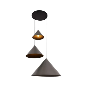Pendul Lucide SPITZE metal, negru, gri, E27, 40W - 21440/13/36