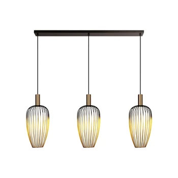 Pendul Lucide AURELIE metal, negru, auriu, GU10, 25W - 21442/03/10