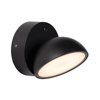 Aplica de perete exterioara Lucide FINN metal,plastic,negru,opal,LED,3000K,12W,1200Lm,IP54 - 22865/12/30