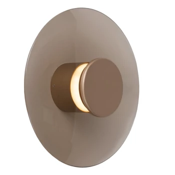 Aplica de perete Lucide SANTIAGO metal, sticla, sampanie, chihlimbar, LED, 10W, 330lm, 2700K-4000K - 23201/12/62
