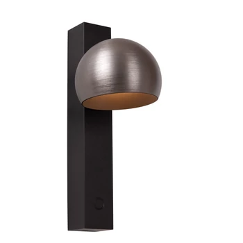 Aplica de perete Lucide ESFERA metal,negru,gri,LED,2700K,9W,643Lm - 23274/09/15