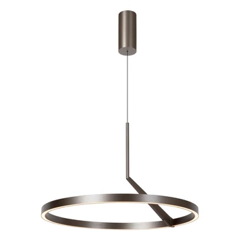 Pendul Lucide APPLAUSE metal, gri, LED, 32W, 1060lm, 2700K-4000K - 23400/60/15