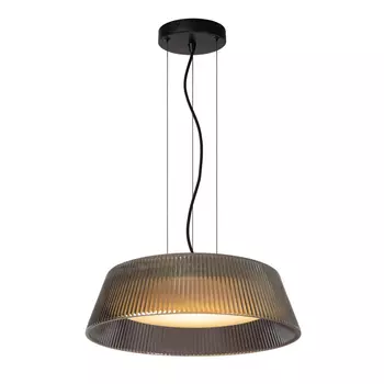 Pendul Lucide VIXI metal, sticla, negru, fumuriu, LED, 2900K, 22,6W, 1500lm - 25415/45/65