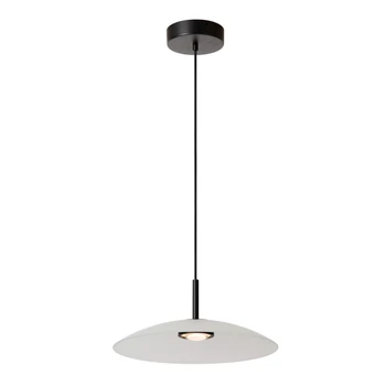 Pendul Lucide MENGA metal,sticla,negru,opal,LED,2700K,11W,360Lm - 25417/10/61