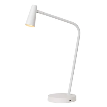 Veioza Lucide STIRLING metal, alb, LED, 2700K, 3W, 230lm - 36620/03/31