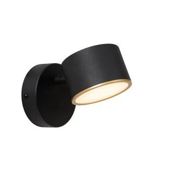 Aplica de perete Lucide GIAN metal, negru, LED, 9W, 200lm, 2700K - 44217/08/30