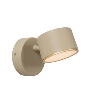 Aplica de perete Lucide GIAN metal, bej, LED, 9W, 200lm, 2700K - 44217/08/41