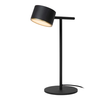 Veioza Lucide GIAN metal, negru, LED, 9W, 200lm, 2700K - 44517/08/30
