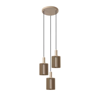 Pendul Lucide LAMBRES metal,taupe,E27 - 45410/13/41