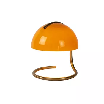 Veioza Lucide CATO metal, sticla, auriu, portocaliu, E27 - 46516/01/53