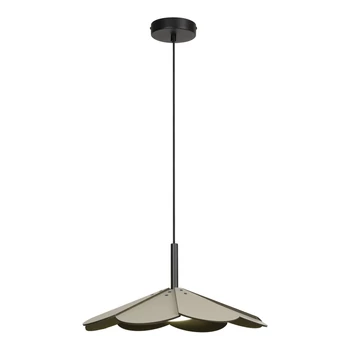 Pendul Lucide BLOMSTER metal, lemn, negru, verde, LED, 9W, 570lm, 2700K - 77493/07/33