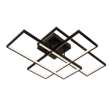 Plafoniera Lucide LOKERO metal, negru, LED, 60W, 2000lm, 2700K-4000K - 78101/60/30