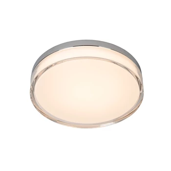 Plafoniera pentru baie Lucide PLANO metal, acril, crom, opal, LED, 16W, 1200lm, 2700K-4000K, IP44 - 78151/18/61