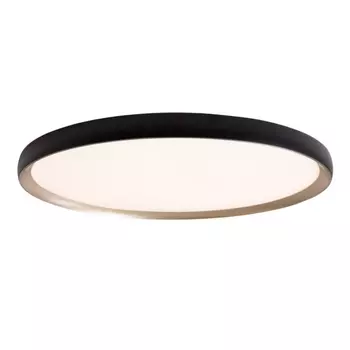 Plafoniera Maxlight VIK metal, plastic, negru, auriu, alb, LED, 3000K, 45W, 3690lm - C0237