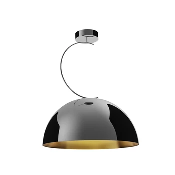 Pendul Maxlight TWENTY metal, negru, crom, auriu, E27 - P0463