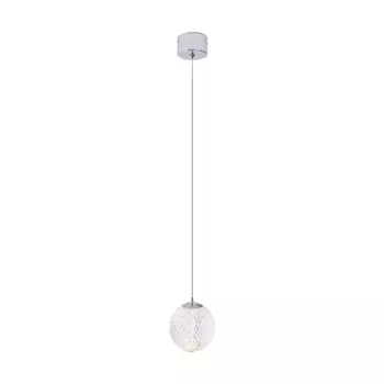 Pendul Maxlight NOBILE metal, acril, crom, LED, 3000K, 6W, 524lm - P0478