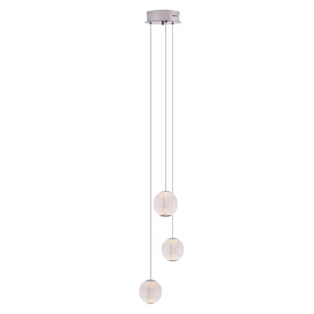 Pendul Maxlight NOBILE metal, acril, crom, LED, 3000K, 3x6W, 1305lm - P0479