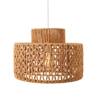 Pendul Maxlight RAFFLE hartie, maro, E27 - P0587