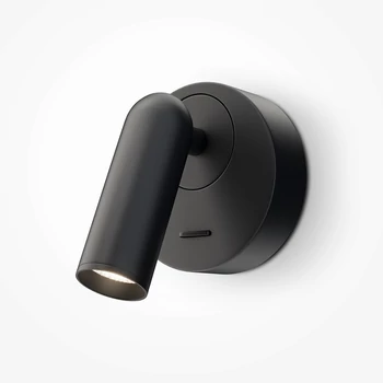 Aplica de perete Maytoni MIRAX metal negru 1x LED - C038WL-L3B3K