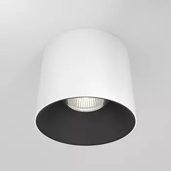 Plafoniera Maytoni Alfa LED metal, alb, negru, LED, 3000K, 15W, 1200lm - C064CL-01-15W3K-RD-WB