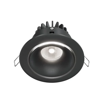 Spot incastrabil Maytoni YIN metal, negru, LED, 4000K, 12W, 830lm - DL031-L12W4K-B