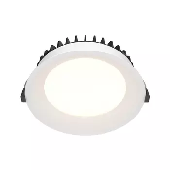 Spot incastrabil Maytoni Okno metal, alb, LED, 4000K, 24W, 1800lm - DL053-24W4K-W