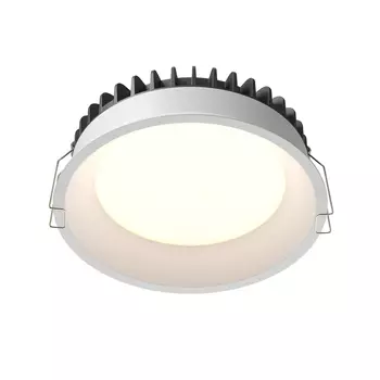 Spot incastrabil pentru baie Maytoni OKNO metal, plastic, alb, LED, 3000K-6000K, 18W, 1370lm, IP44 - DL055-18W3-4-6K-W