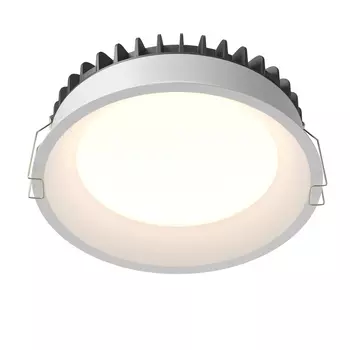 Spot incastrabil pentru baie Maytoni OKNO metal, plastic, alb, LED, 3000K-6000K, 24W, 1840lm, IP44 - DL055-24W3-4-6K-W