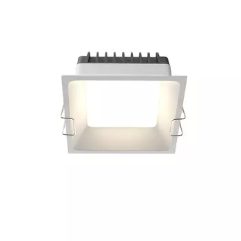 Spot incastrabil pentru baie Maytoni OKNO metal, plastic, alb, LED, 3000K-6000K, 12W, 820lm, IP44 - DL056-12W3-4-6K-W