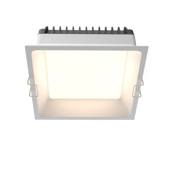 Spot incastrabil pentru baie Maytoni OKNO metal, plastic, alb, LED, 3000K-6000K, 18W, 1420lm, IP44 - DL056-18W3-4-6K-W