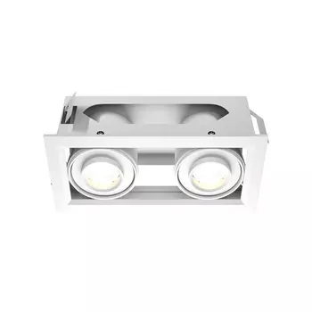 Spot incastrabil Maytoni METAL metal, alb, LED, 3000K, 20W, 1450lm - DL093-02-10W3K-W