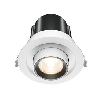 Spot incastrabil Maytoni HIDDEN metal, plastic, alb, LED, 3000K, 10W, 780lm - DL095-01-10W3K-W