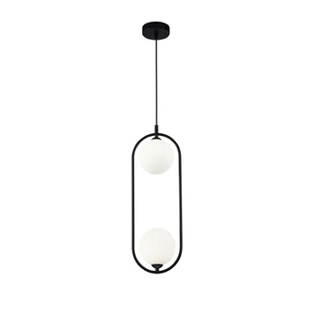 Pendul Maytoni RING sticla alb 2x G9 - MOD013PL-02B