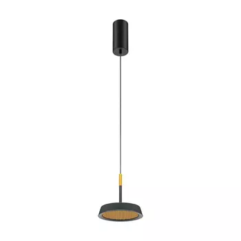 Pendul Maytoni EL metal, negru, auriu, LED, 3000K, 12W, 650lm - MOD041PL-L15GB3K