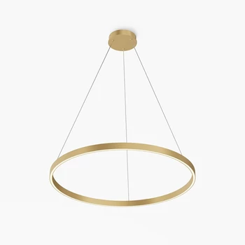 Pendul Maytoni RIM metal, plastic, alama, alb, LED, 51W, CCT - MOD058PL-L42BSK