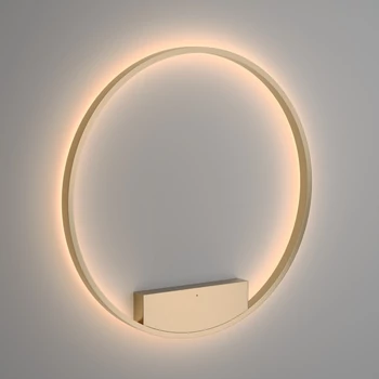 Aplica de perete Maytoni RIM metal, alama, LED, 3000K, 51W, 2400lm - MOD058WL-L50BS3K