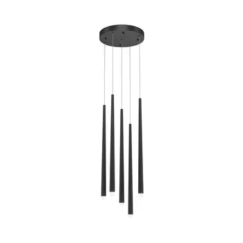 Pendul Maytoni CASCADE metal, negru, LED, 4000K, 30W, 2300lm - MOD132PL-L28BK2