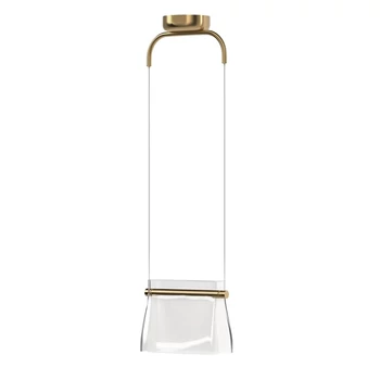 Pendul Maytoni CABARET metal, sticla, alama, transparent, LED, 3000K, 8W, 850lm - MOD170PL-L8BS3K