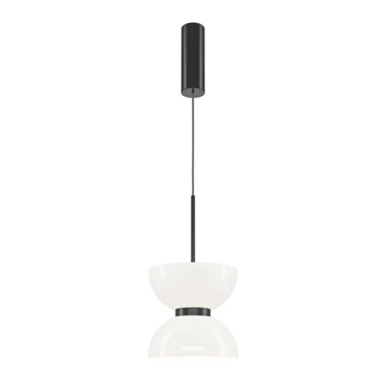 Pendul Maytoni KYOTO metal, sticla, negru, alb, LED, 3000K, 11W, 1300lm - MOD178PL-L11B3K