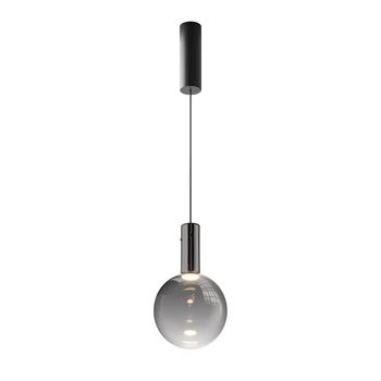 Pendul Maytoni NEBULA metal, sticla, negru, fumuriu, LED, 3000K, 4W, 400lm - MOD182PL-L4B3K