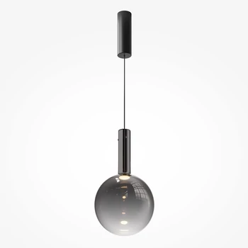 Pendul Maytoni NEBULA metal, sticla, negru, fumuriu, LED, 3000K, 6W, 700lm - MOD182PL-L6B3K