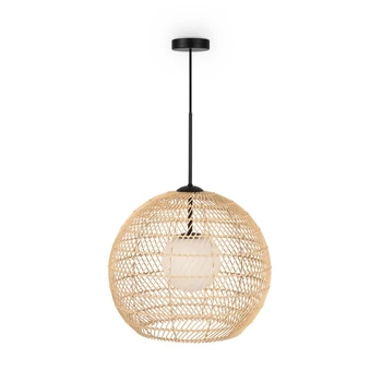 Pendul Maytoni CANE metal, natural, sticla, negru, maro,alb, G9 - MOD204PL-01BG