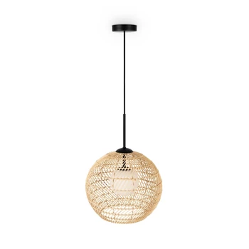 Pendul Maytoni CANE metal, natural, sticla, negru, maro,alb, G9 - MOD204PL-01BG1