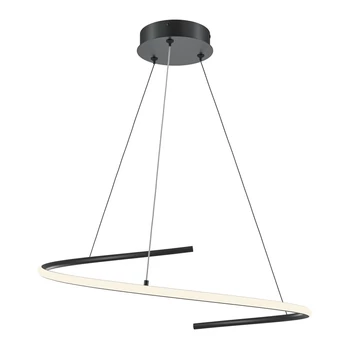 Pendul Maytoni CURVE metal, negru, LED, 3000K-4000K, 31W, 1600lm - MOD242PL-L33BK