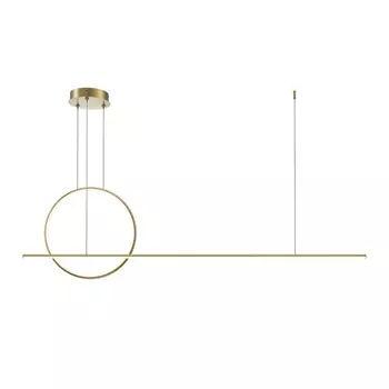 Pendul Maytoni HALO metal, alama, LED, 2600K-3500K, 40W, 2100lm - MOD247PL-L49BSK